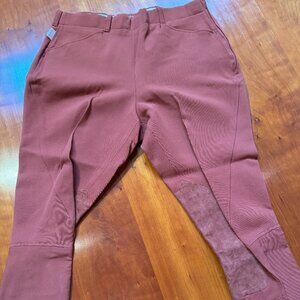 Ladies riding pants for tall boots, rust, size 32